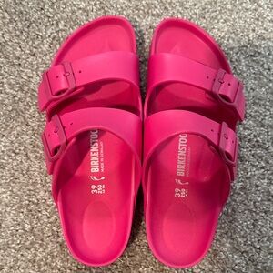 Birkenstock Fuchsia Slide Sandals